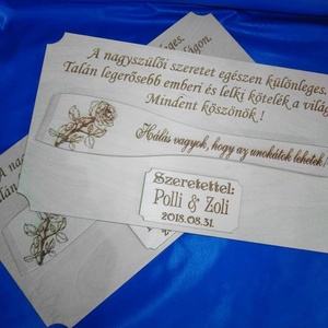 Fakanállal táblán. - esküvő - emlék & ajándék - szülőköszöntő ajándék - Meska.hu