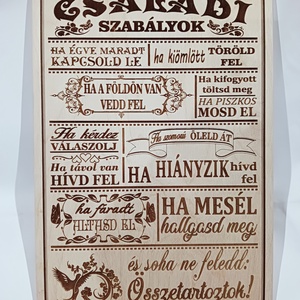 Házi Áldás, Otthon & Életmód, Dekoráció, Kép & Falikép, Táblakép, Famegmunkálás, Gravírozás, pirográfia, MESKA