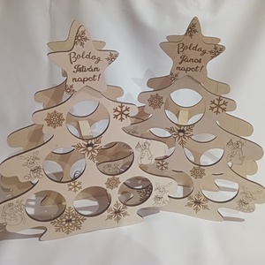 Sörtartó karácsonyfa  - karácsony - karácsonyi lakásdekoráció - karácsonyfadíszek - Meska.hu