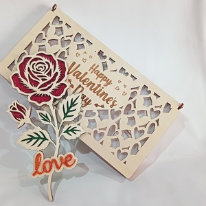Valentin napi rózsa  - otthon & életmód - dekoráció - asztal és polc dekoráció - díszdoboz - Meska.hu