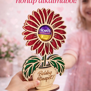 Nőnapi ajándék., Otthon & Életmód, Dekoráció, Asztal és polc dekoráció, Díszüveg, Dekorgumi, Gravírozás, pirográfia, MESKA