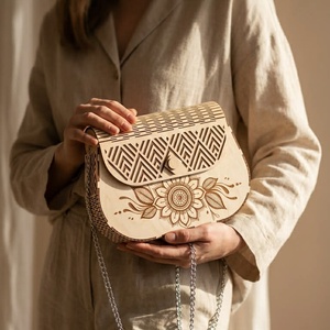 Fa retikül , Táska & Tok, Kézitáska & válltáska, Kézitáska, Gravírozás, pirográfia, Famegmunkálás, MESKA