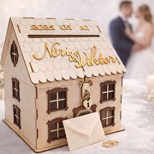 Nászajándék gyűjtő házikó ( NAGY! ) - esküvő - emlék & ajándék - doboz - Meska.hu