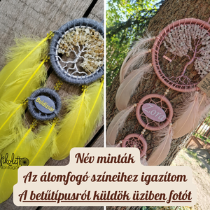 Ametiszt és Hegyikristály ásvány életfás álomfogó angyallal - 3 karika - Nikolett Álomfogók - otthon & életmód - dekoráció - fali és függő dekoráció - álomfogó - Meska.hu