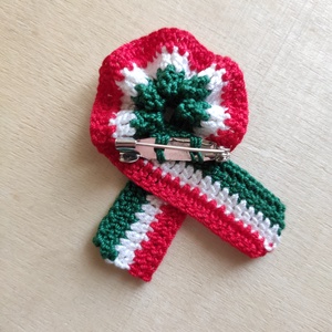Horgolt kokárda - otthon & életmód - dekoráció - dísztárgy - Meska.hu