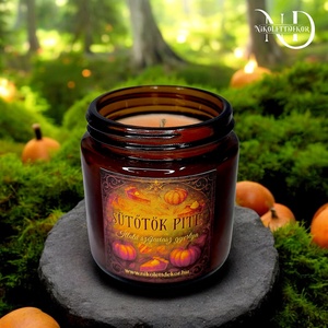 Sütőtök pite illatú szójaviasz gyertya - 120ml - Nikolett Dekor, Otthon & Életmód, Gyertya, illat, aroma, Gyertya, Gyertya-, mécseskészítés, MESKA