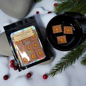Kandalló fénye 30g - Karácsonyi szójaviasz illatviasz - Nikolett Dekor, Otthon & Életmód, Gyertya, illat, aroma, Illatviasz, Gyertya-, mécseskészítés, MESKA