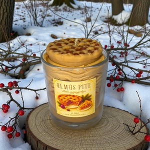 Almás pite illatú szójaviasz gyertya - 200ml - Nikolett Dekor, Otthon & Életmód, Gyertya, illat, aroma, Gyertya, Gyertya-, mécseskészítés, MESKA