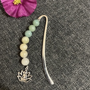 Ásványgyöngy lótusz lótuszvirág könyvjelző - Meska.hu