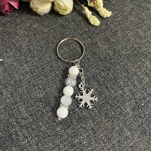 Hópehely hópihe kulcstartó - táska & tok - kulcstartó & táskadísz - kulcstartó - Meska.hu