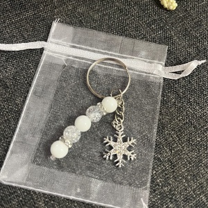 Hópehely hópihe kulcstartó - táska & tok - kulcstartó & táskadísz - kulcstartó - Meska.hu