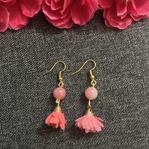 Jade fülbevaló - ékszer - fülbevaló - lógó fülbevaló - Meska.hu