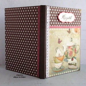Vintage tea receptkönyv - RENDELHETŐ - otthon & életmód - konyhafelszerelés, tálalás - Meska.hu