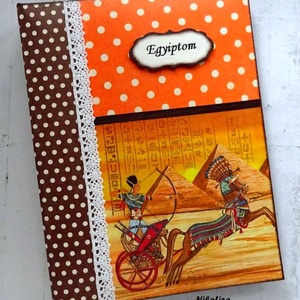 Egyiptom fotóalbum, Szilvi részére LEFOGLALVA! - otthon & életmód - papír, írószer - album & fotóalbum - Meska.hu
