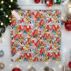 Disney hercegnők, karácsonyi mintájú újraszalvéta, uzsis szalvéta, szendvics csomagoló, Otthon & Életmód, Konyhafelszerelés, tálalás, Konyhai textil, Szalvéta, Varrás, MESKA