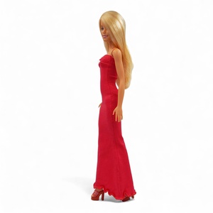 Piros sellő-fazonú barbie ruha kristállyal - ruha barbie típusú babákhoz (a002pr) - játék & sport - baba & babaház - barbie ruhák - Meska.hu