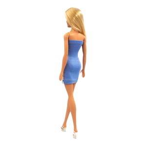 Csipkével borított elegáns kék ruha - ruha barbie típusú babákhoz (a009lf) - játék & sport - baba & babaház - barbie ruhák - Meska.hu
