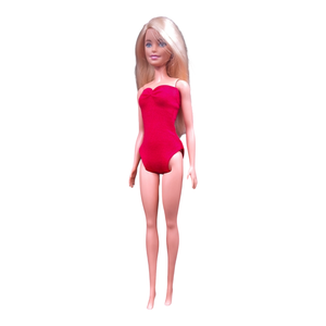 Piros body, dressz, fürdőruha- ruha barbie típusú babákhoz (a014pr) - játék & sport - baba & babaház - barbie ruhák - Meska.hu