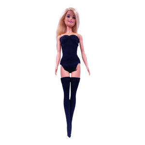 Fekete body, dressz, fürdőruha- ruha barbie típusú babákhoz (a014fk) - játék & sport - baba & babaház - barbie ruhák - Meska.hu