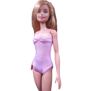 Rózsaszín body, dressz, fürdőruha- ruha barbie típusú babákhoz (a014rs) - játék & sport - baba & babaház - barbie ruhák - Meska.hu