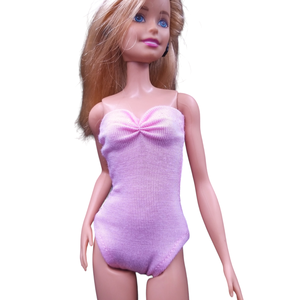 Rózsaszín body, dressz, fürdőruha- ruha barbie típusú babákhoz (a014rs) - játék & sport - baba & babaház - barbie ruhák - Meska.hu