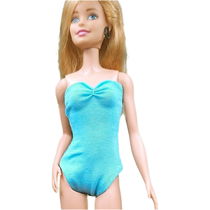 Kék body, dressz, fürdőruha- ruha barbie típusú babákhoz (a014kk) - játék & sport - baba & babaház - barbie ruhák - Meska.hu
