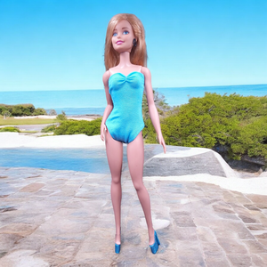 Kék body, dressz, fürdőruha- ruha barbie típusú babákhoz (a014kk), Játék & Sport, Baba & babaház, Barbie ruhák, Varrás, MESKA