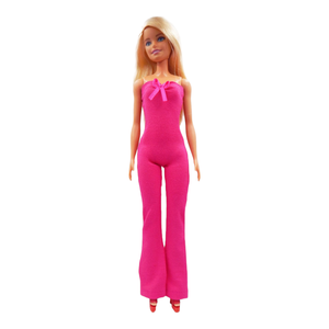 Pink trapéz szárú overall  - ruha barbie típusú babákhoz (a053pk) - játék & sport - baba & babaház - barbie ruhák - Meska.hu