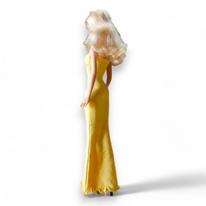 Sárga sellő-fazonú barbie ruha kristállyal - ruha barbie típusú babákhoz (a002cs) - játék & sport - baba & babaház - barbie ruhák - Meska.hu