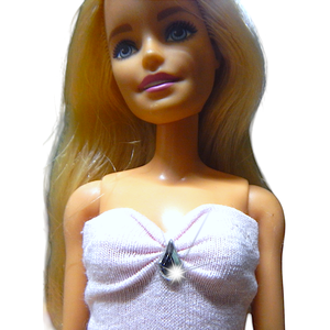 Halványrózsaszín sellő-fazonú barbie ruha kristállyal - ruha barbie típusú babákhoz (a002rs) - játék & sport - baba & babaház - barbie ruhák - Meska.hu