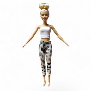Párducmintás barbie nadrág, harisnya, leggings  - ruha barbie típusú babákhoz (a032fp) - játék & sport - baba & babaház - barbie ruhák - Meska.hu