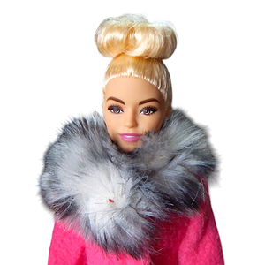 Pink polár kabát  - ruha barbie típusú babákhoz (d001pf) - játék & sport - baba & babaház - barbie ruhák - Meska.hu