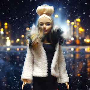 Bézs polár kabát  - ruha barbie típusú babákhoz (d001bb), Játék & Sport, Baba & babaház, Barbie ruhák, Varrás, MESKA