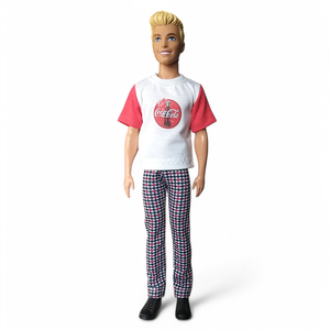 Fiú póló, Ken póló, Coca Cola mintával- ruha barbie típusú babákhoz (f007cc) - játék & sport - baba & babaház - barbie ruhák - Meska.hu
