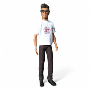 Fiú póló, Ken póló, tornacipős mintával- ruha barbie típusú babákhoz (f007ft) - játék & sport - baba & babaház - barbie ruhák - Meska.hu