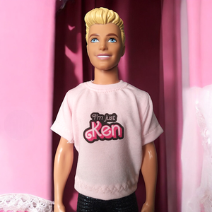 Fiú póló, Ken póló, I'm just Ken mintával- ruha barbie típusú babákhoz (f007rk), Játék & Sport, Baba & babaház, Barbie ruhák, Varrás, MESKA