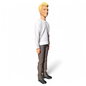 Fiú póló, hosszú ujjú Ken póló, basic fehér- ruha barbie típusú babákhoz (f006fh) - játék & sport - baba & babaház - barbie ruhák - Meska.hu