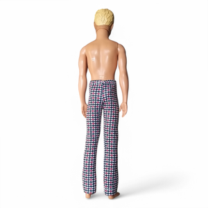 Egyenes szárú apró kockás Ken nadrág (f004pk)- ruhák barbie típusú FIÚ babákhoz! - játék & sport - baba & babaház - barbie ruhák - Meska.hu