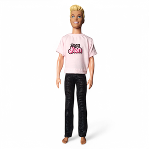 Egyenes szárú fényes fekete Ken nadrág- ruha barbie típusú FIÚ babákhoz (f004sf) - játék & sport - baba & babaház - barbie ruhák - Meska.hu