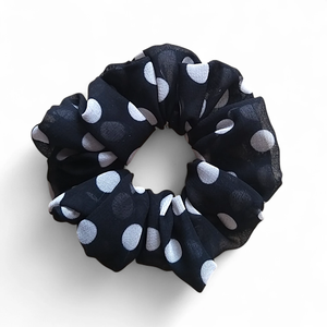 Pöttyös organza scrunchie / scrunchy hajgumi - ruha & divat - hajdísz & hajcsat - hajgumi - Meska.hu
