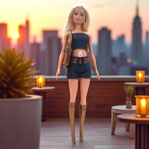 Fényes bronz lamé térdharisnya/csizma barbie típusú babákhoz (b014br) - játék & sport - baba & babaház - barbie ruhák - Meska.hu