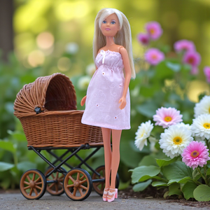 Rózsazsín madeira nyári ruha barbie típusú babákhoz (terhes Steffi-hez is!) (a076rs), Játék & Sport, Baba & babaház, Barbie ruhák, Varrás, MESKA