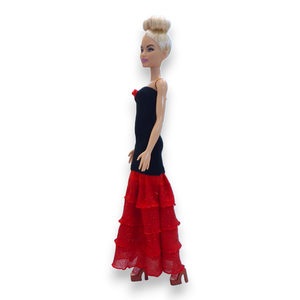 Flamenco Day spanyol hangulatú ruha barbie típusú babákhoz (a079pf) - játék & sport - baba & babaház - barbie ruhák - Meska.hu