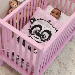 Pandamacis, 3 részes babaágynemű szett barbie kisbabákhoz, babaház kiegészítő (k001pd), Játék & Sport, Baba & babaház, Játékbaba, babakellék, Varrás, MESKA