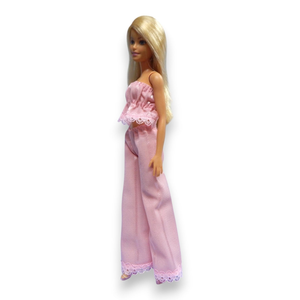 ÚJ! Puncs lenge nyári nadrágos szett  - ruha barbie típusú babákhoz (a094ps) - játék & sport - baba & babaház - barbie ruhák - Meska.hu