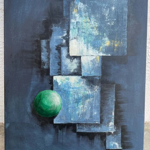 Kockák, Művészet, Festmény, Akril, Festészet, MESKA