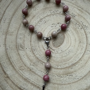 Autós védő rodonit ásványból, Kellékek & szerszámok, Ásvány alapanyag, Ásványfüzér, Ékszerkészítés, MESKA