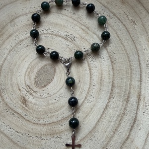 Autós védő mochaachát ásványból - Meska.hu