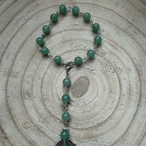 Autós védőangyal aventurin ásványból - Meska.hu