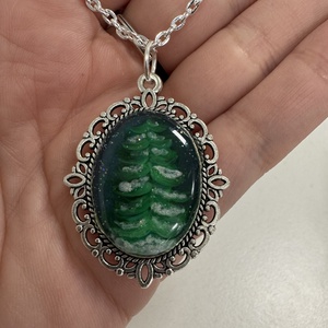 Karácsony éjjel - nyaklánc  - ékszer - nyaklánc - medálos nyaklánc - Meska.hu